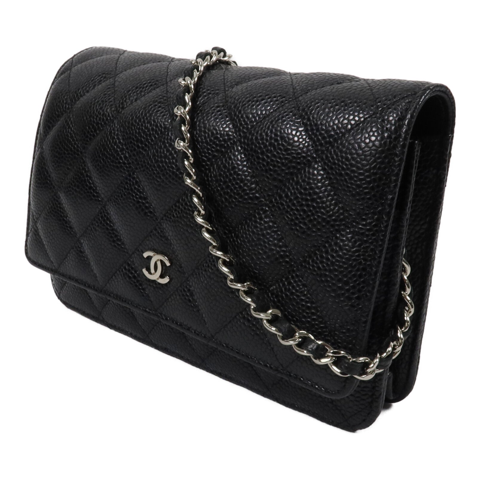 CHANEL 牛皮皮革WOC Wallet On Chain鏈帶肩背袋