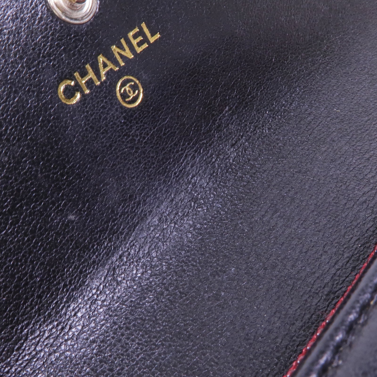 CHANEL 羊皮皮革Wallet銀扣長錢包