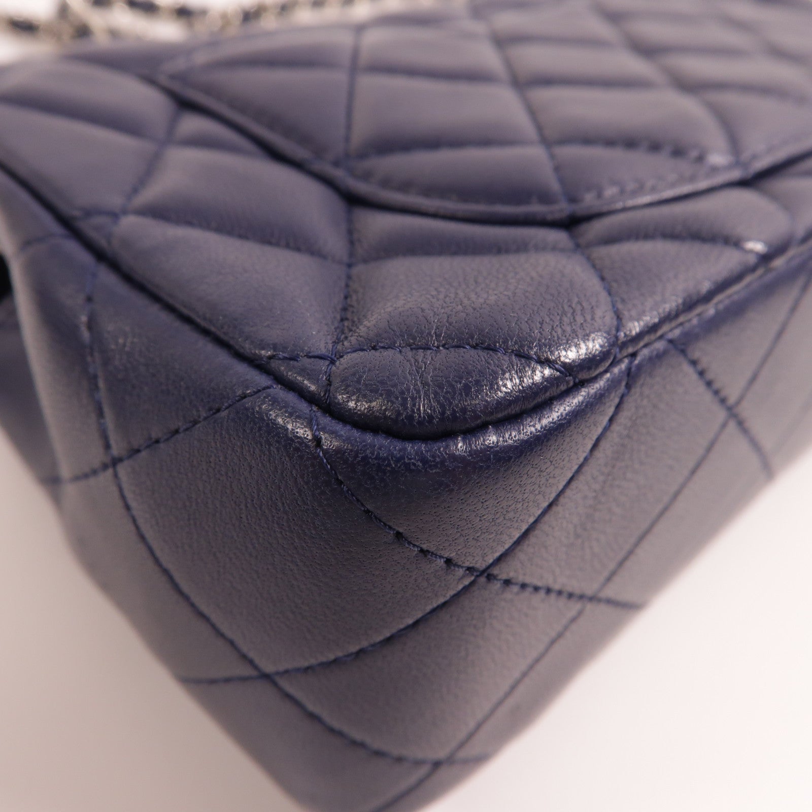 CHANEL 羊皮皮革Classic 20銀扣鏈帶肩背袋