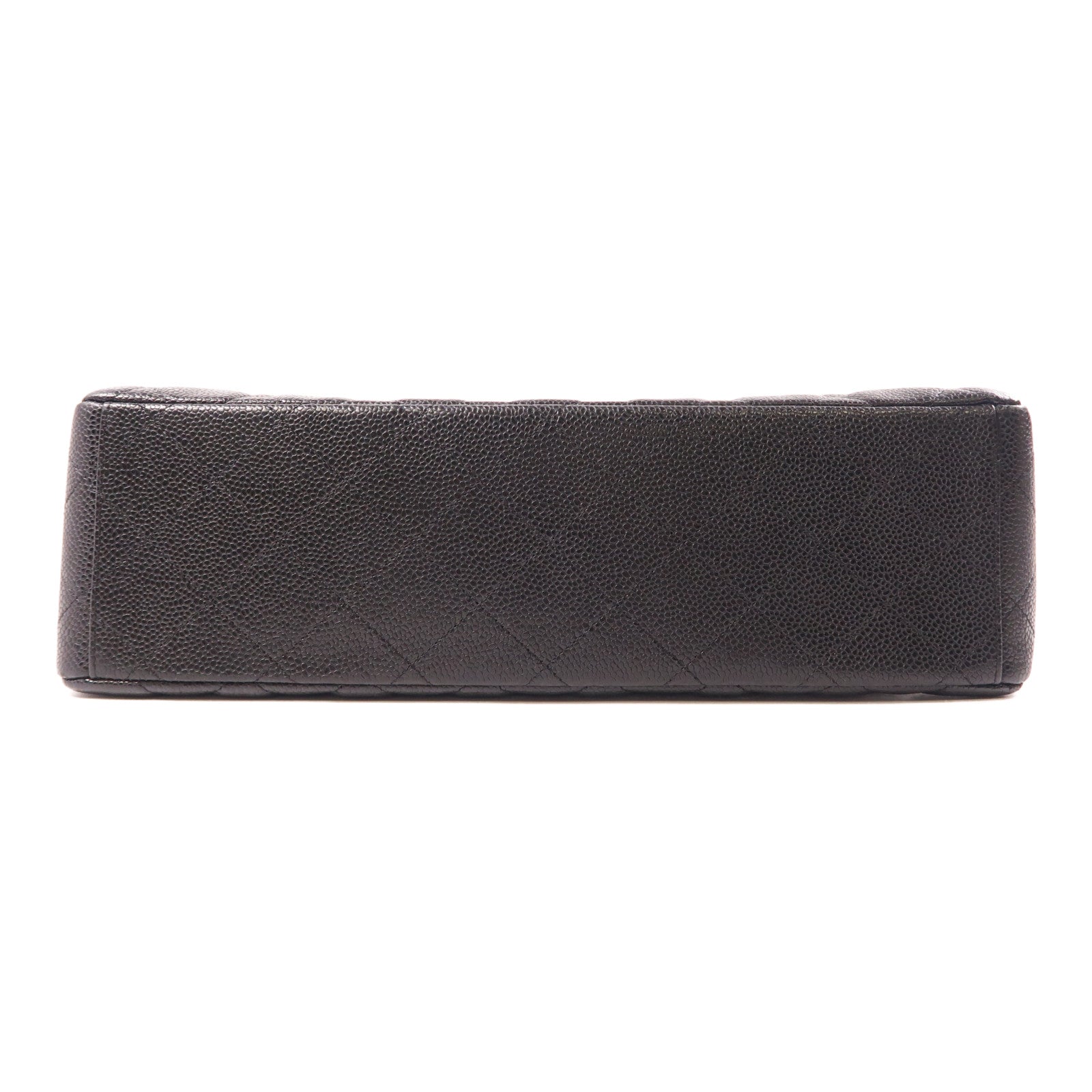 CHANEL 牛皮皮革Maxi Classic銀扣肩背袋