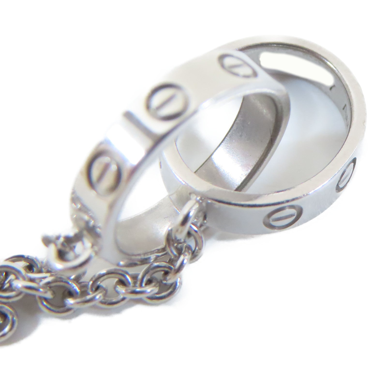 CARTIER 【激減優惠】18K白金Baby Love Necklace項鍊#42cm