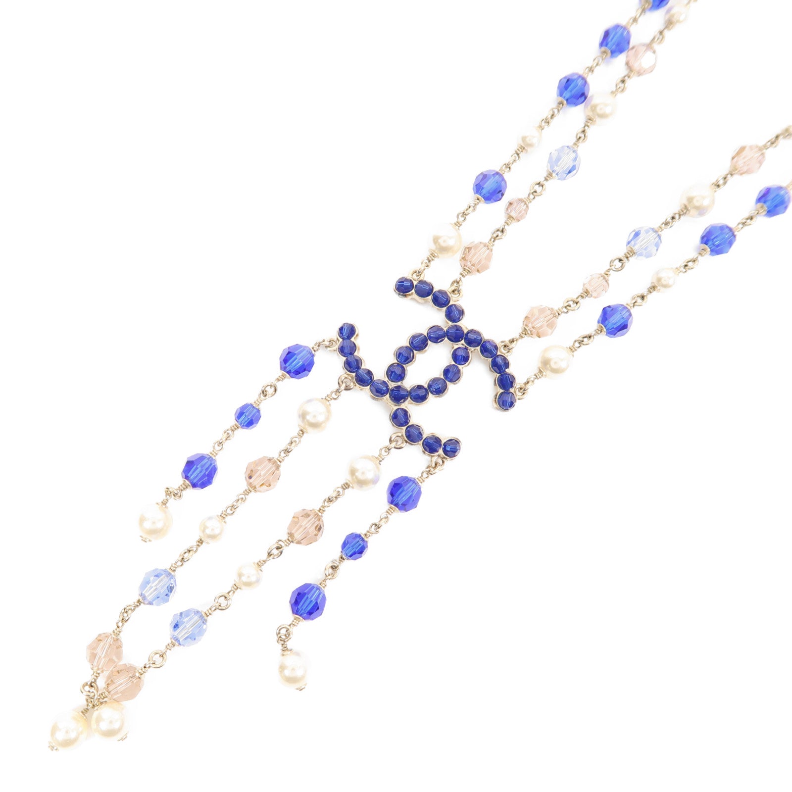 CHANEL 金屬/水晶Necklace項鍊