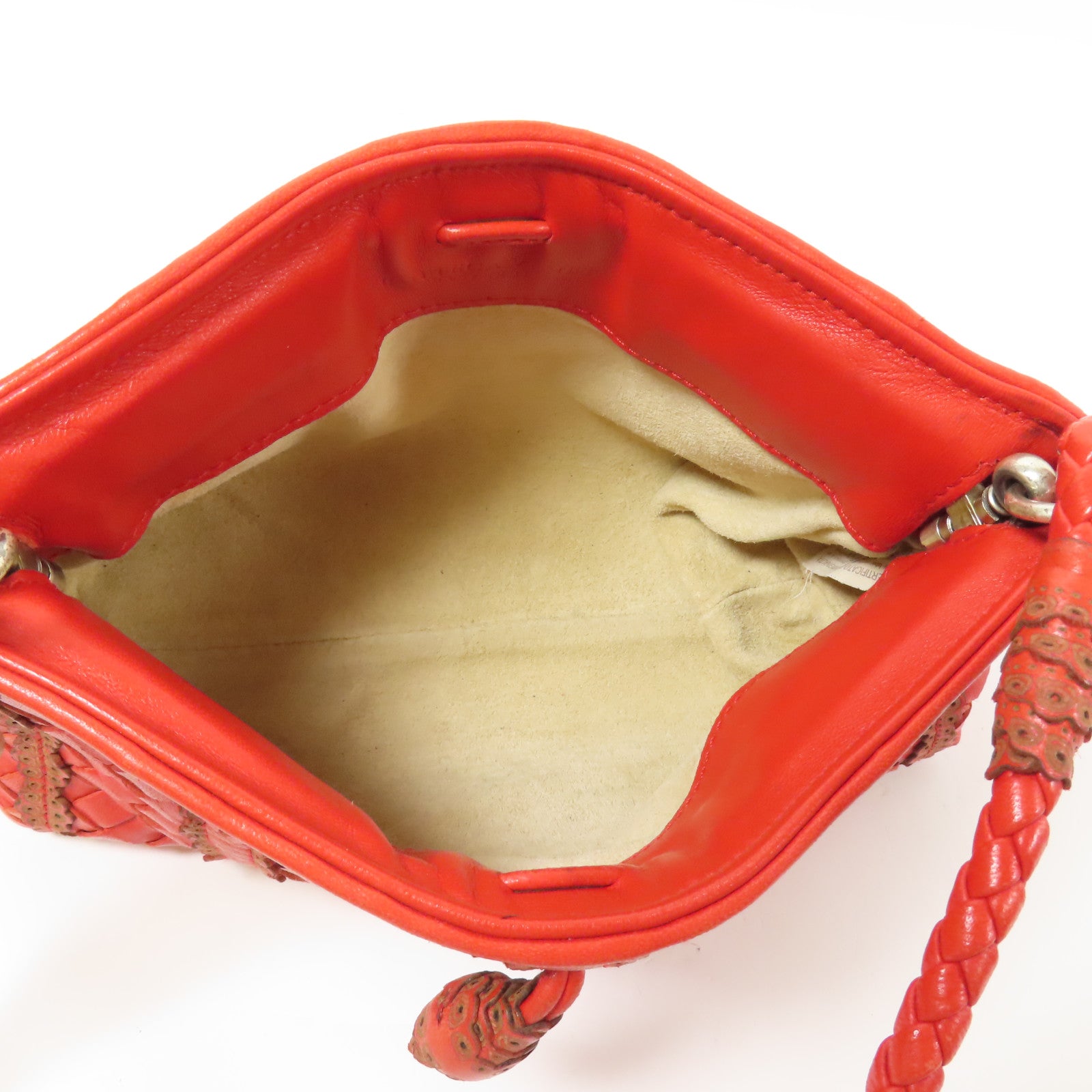 BOTTEGA VENETA 皮革Shoulder Bag銀扣肩背袋