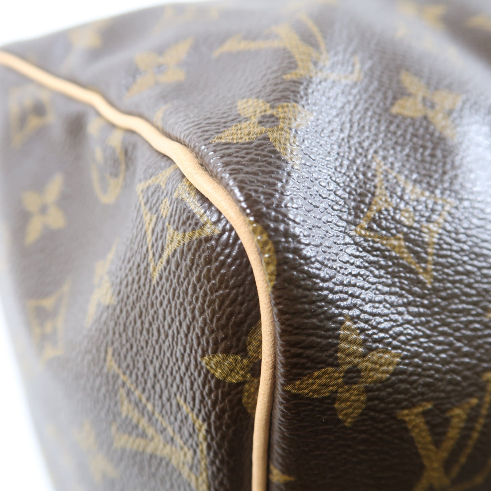 LOUIS VUITTON Monogram Speedy 30金扣手挽袋啡色