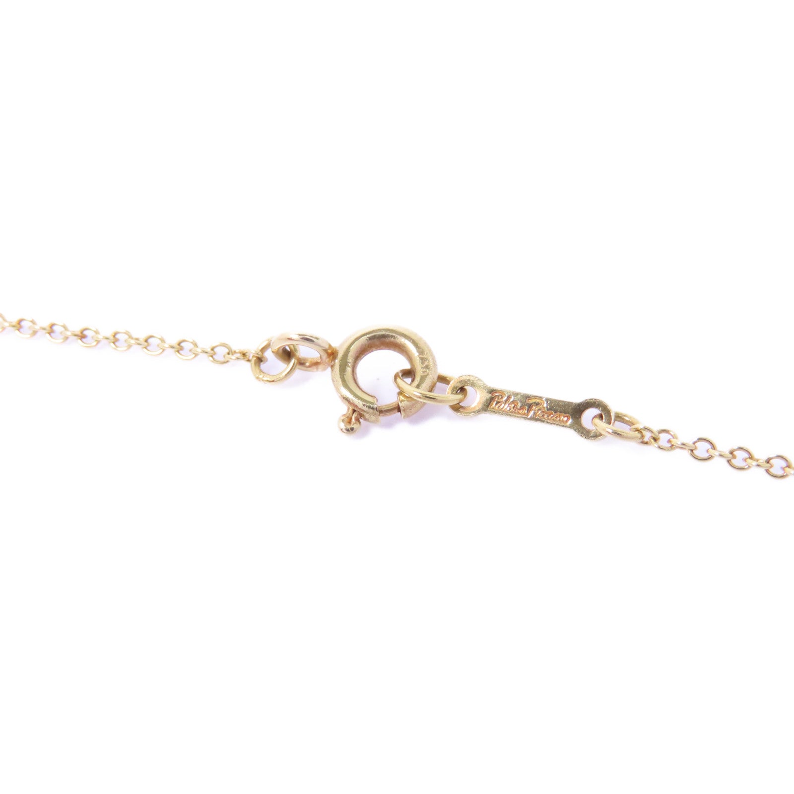 TIFFANY＆CO 18K黃金X Pendant項鍊