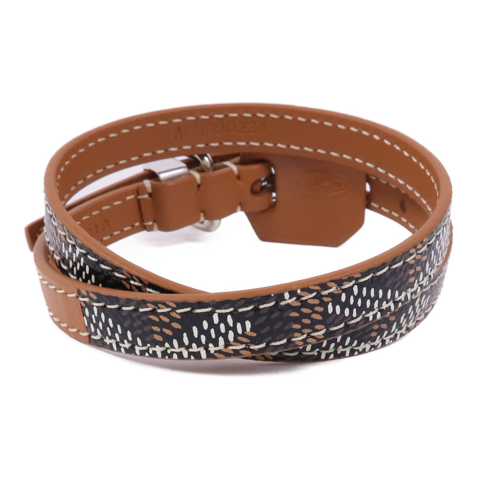 GOYARD 皮革Bracelet銀扣手帶