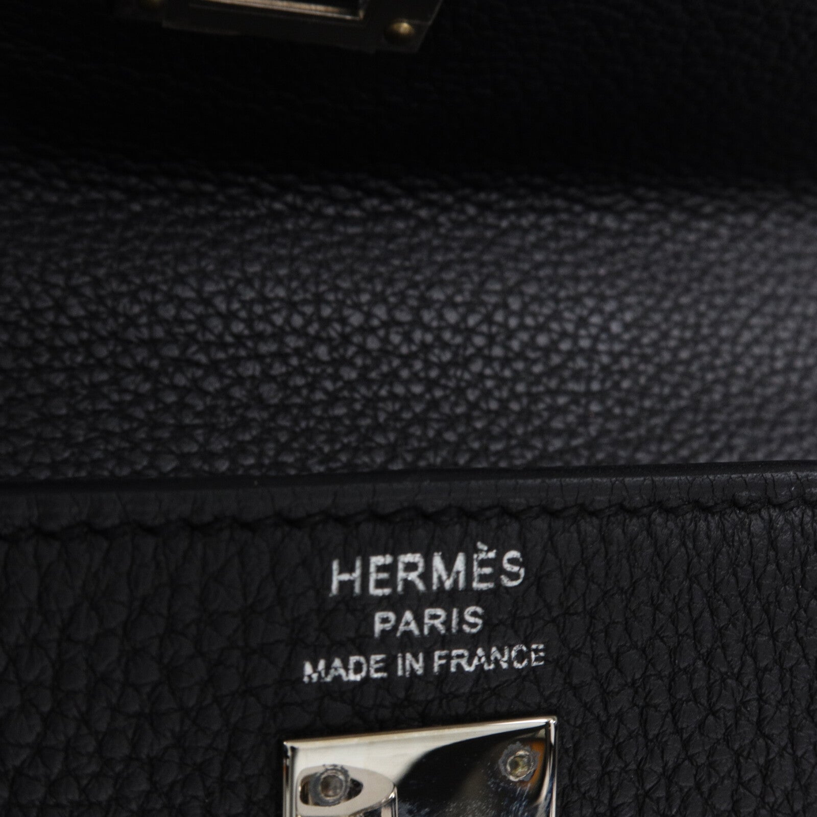 HERMES Togo皮革Kelly 25手挽肩背兩用袋Noir