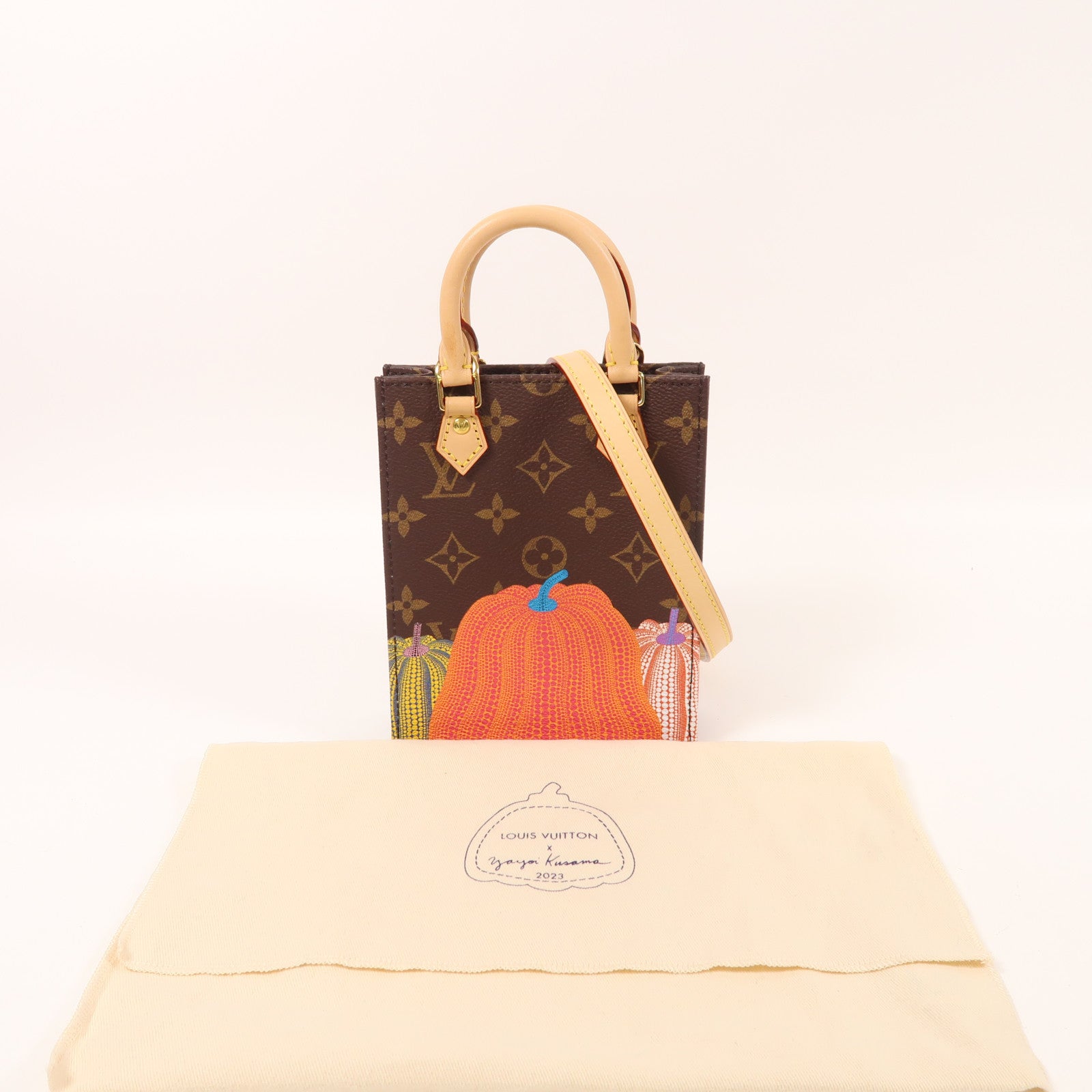 LOUIS VUITTON 【激減優惠】Monogram YK Pefit Sac Plat金扣手挽肩背兩用袋