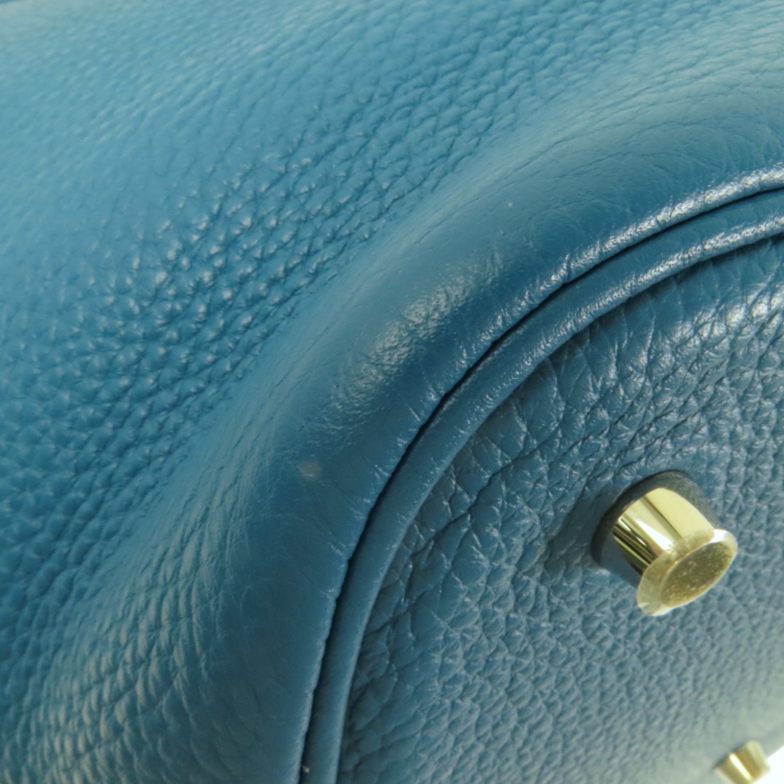 HERMES Clemence Picotin GM銀扣手挽袋