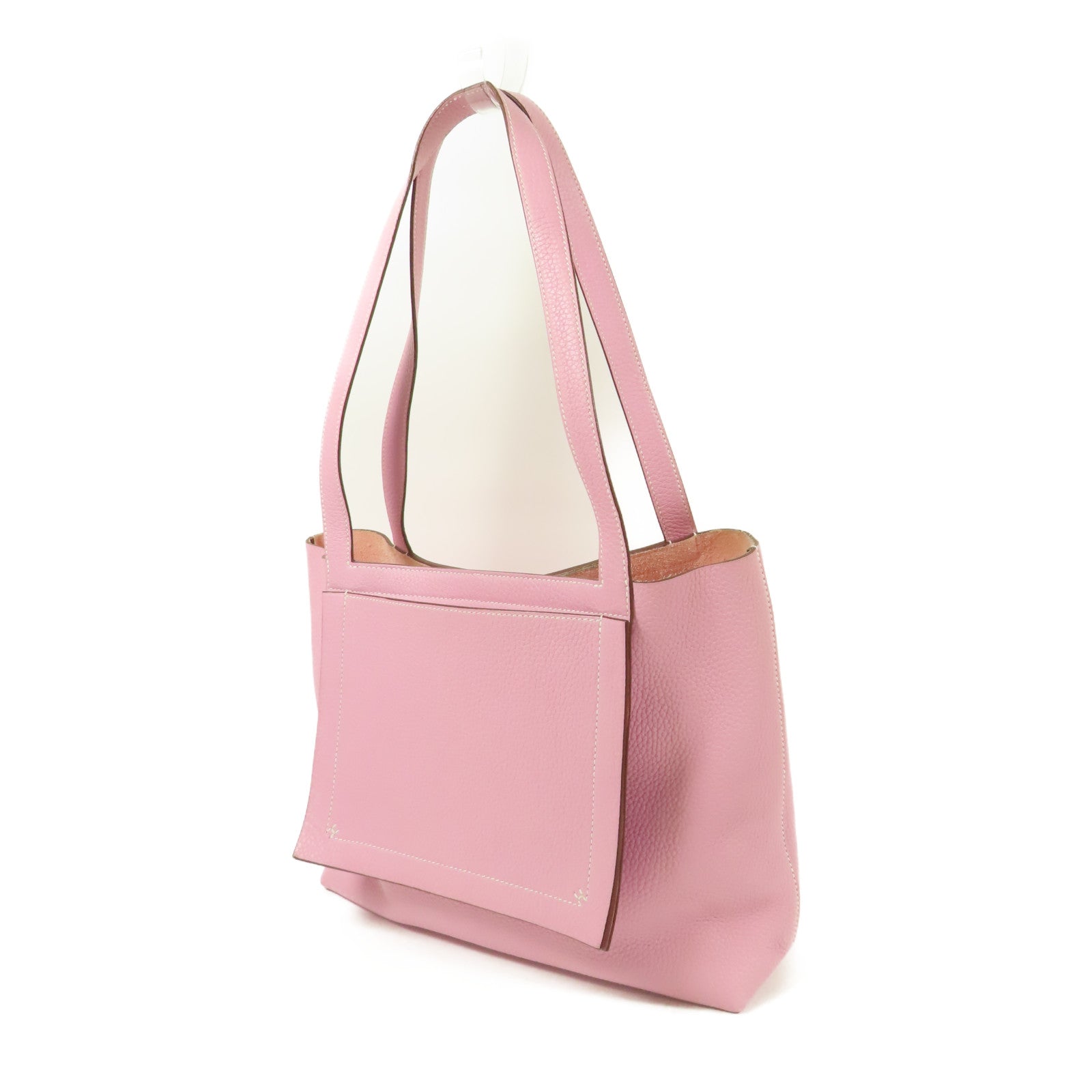 HERMES Clemence皮革Cabasellier 31肩背袋Mauve Sylvestre