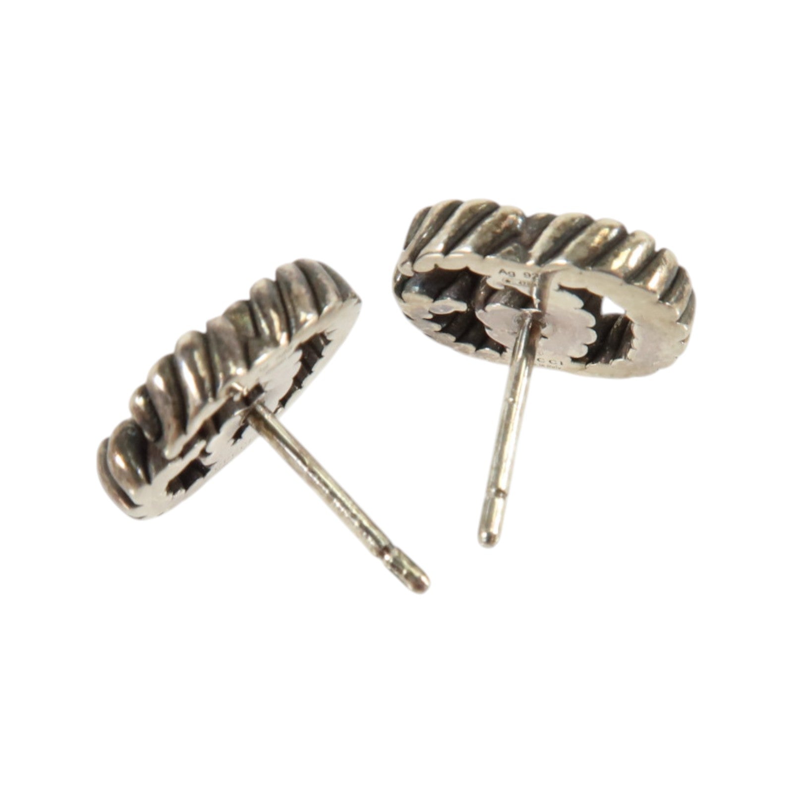 GUCCI 925純銀GG Marmont Stud Earrings耳環