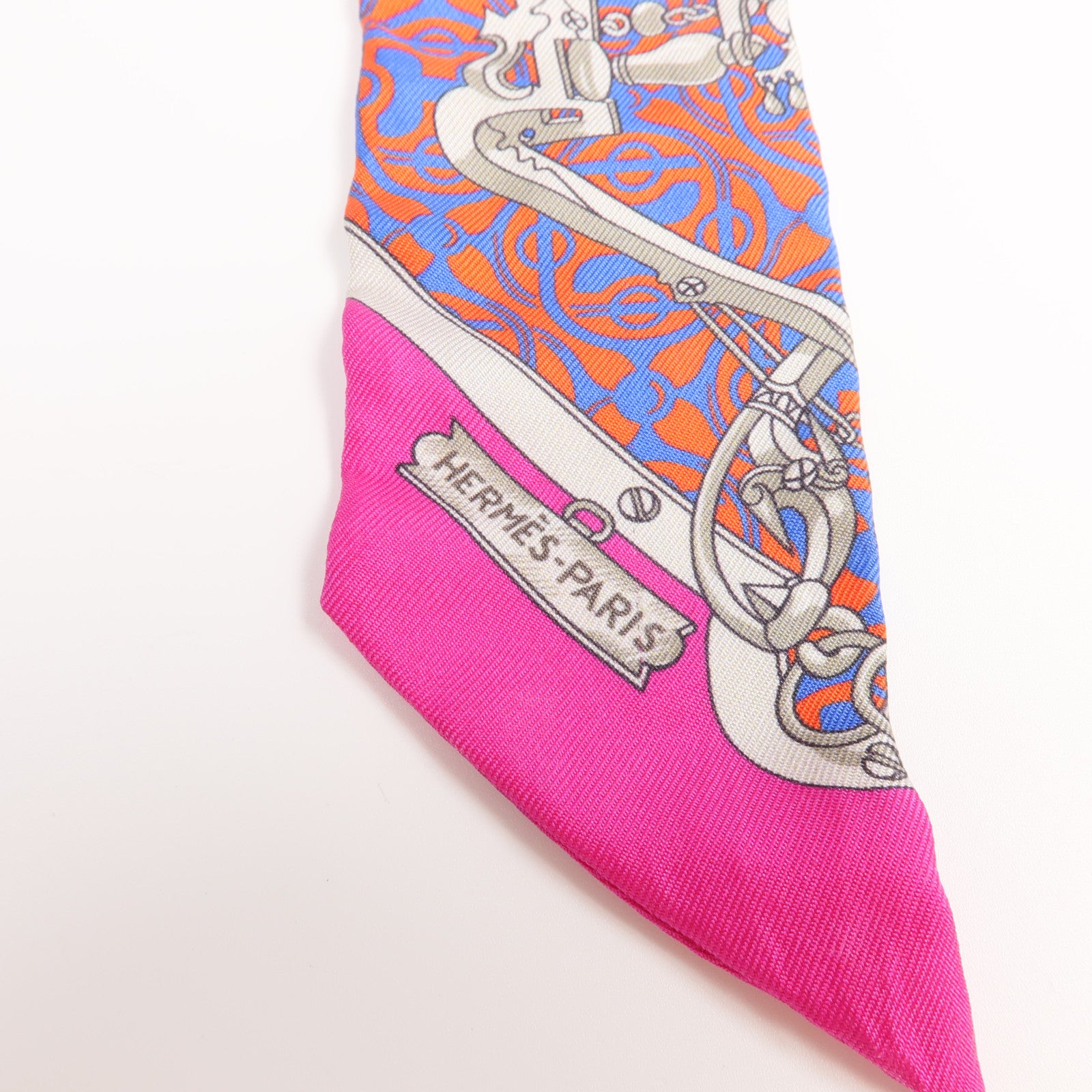 HERMES 絲質Twilly絲巾