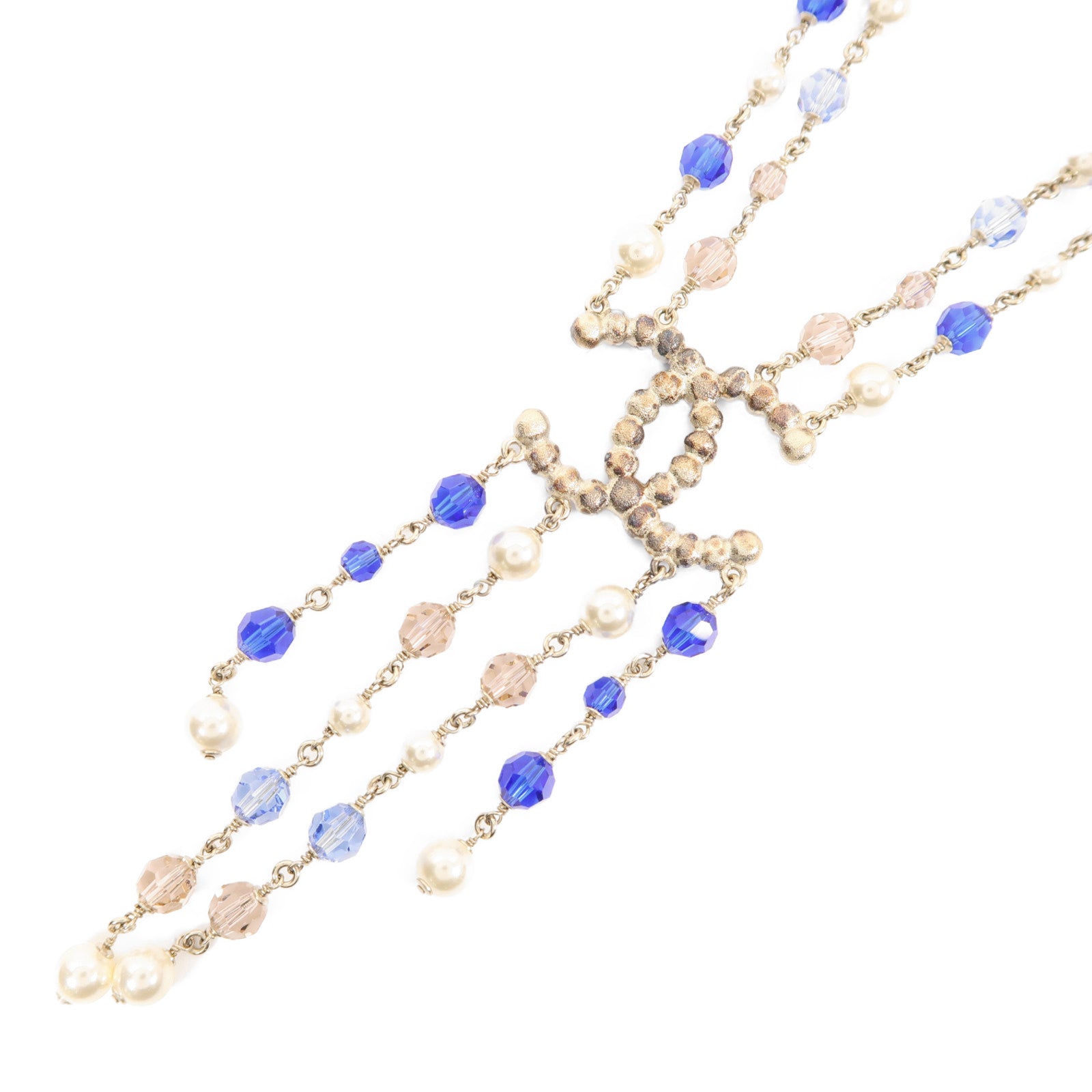 CHANEL 金屬/水晶Necklace項鍊