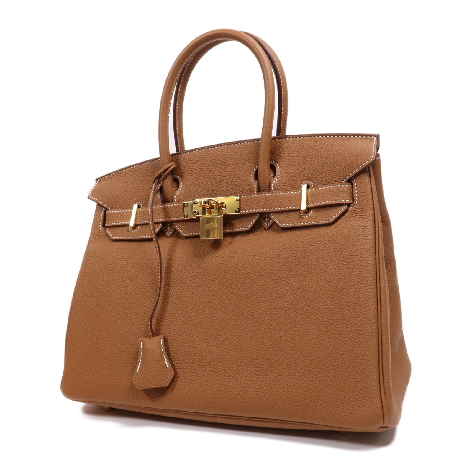 HERMES Togo皮革Birkin 30金扣手挽袋Gold