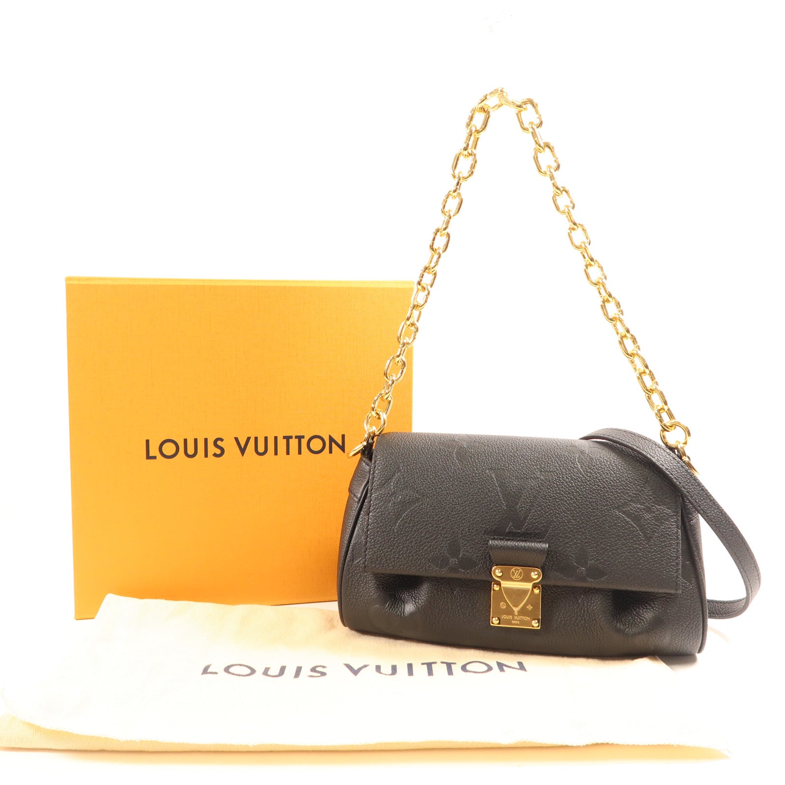 LOUIS VUITTON 【激減優惠】Monogram Empreinte Favorite金扣手挽肩背兩用袋