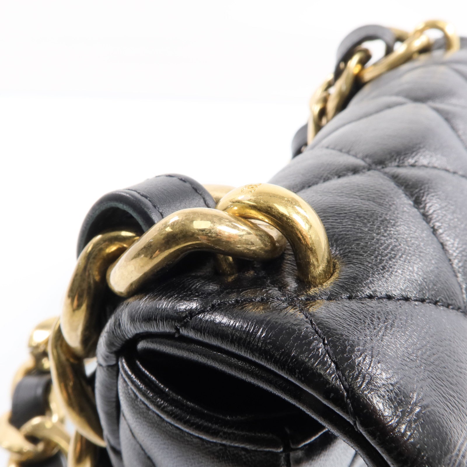 CHANEL 【激減優惠】牛皮皮革Chain Shoulder Bag金扣鏈帶肩背袋