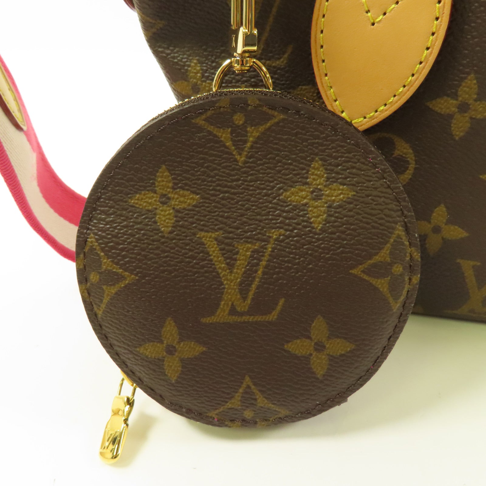 LOUIS VUITTON Monogram Neverfull BB金扣手挽肩背兩用袋
