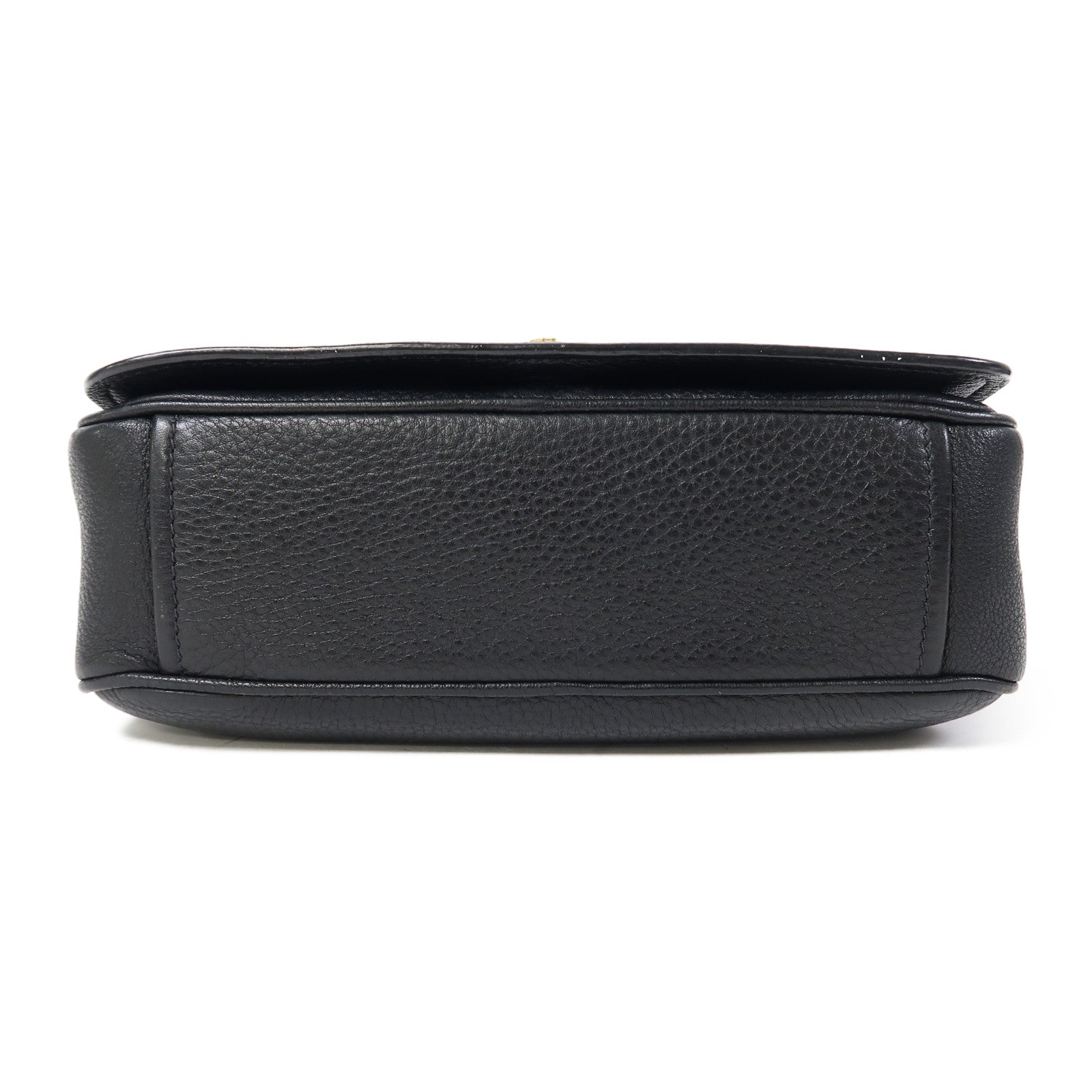 PRADA 牛皮皮革Shoulder Bag金扣肩背袋黑色