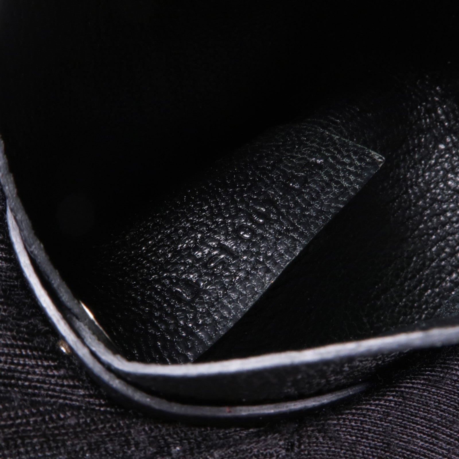 HERMES PHW Coin Purse Chevre Leather Noir Black