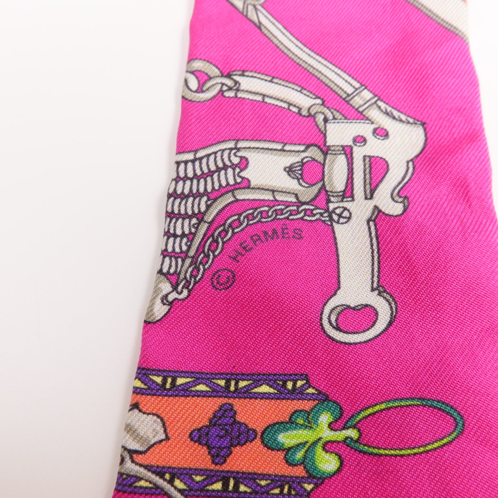 HERMES 絲質Twilly絲巾