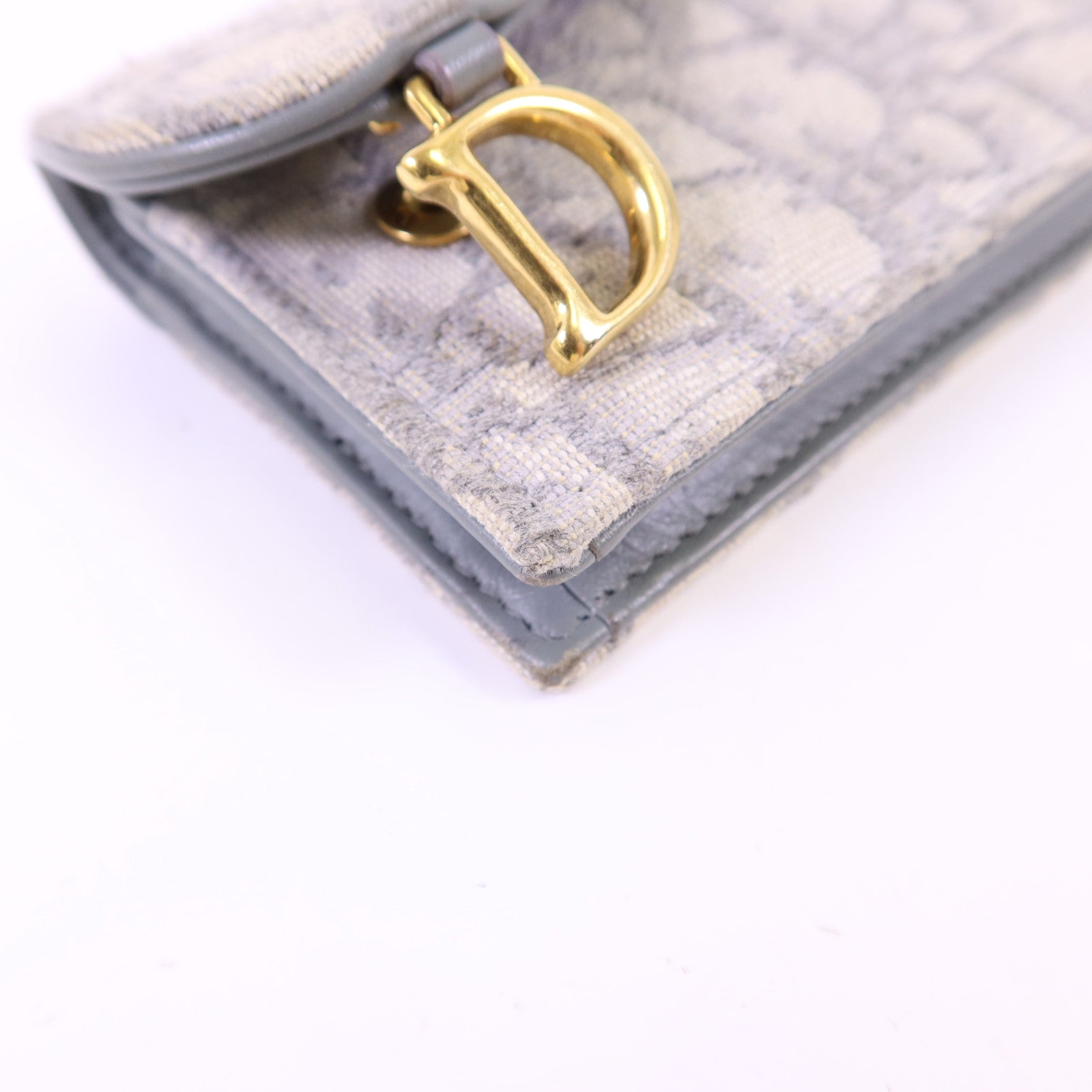 Dior 帆布Saddle Bloom Card Holder金扣卡片套