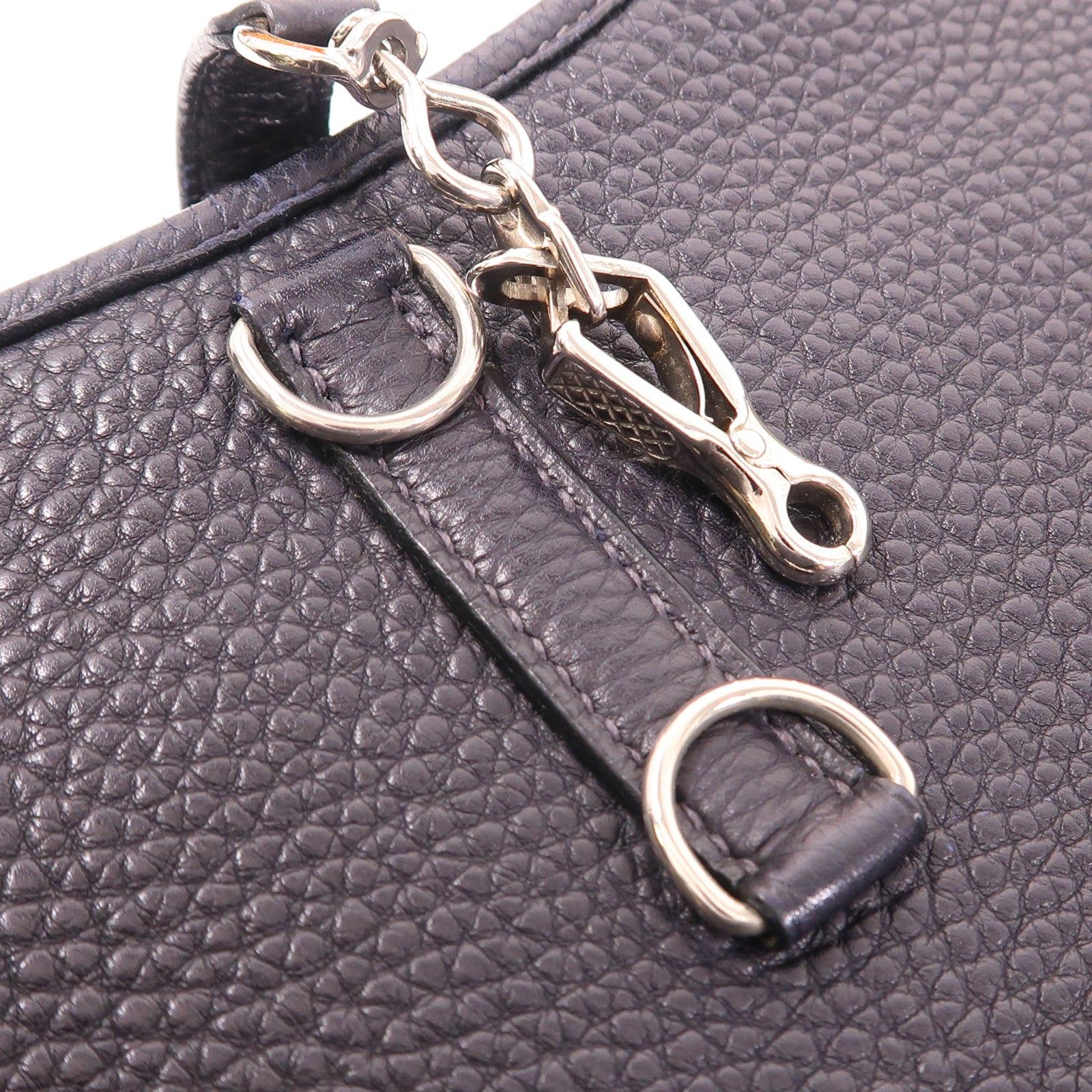 HERMES Clemence皮革Trim 31銀扣肩背袋