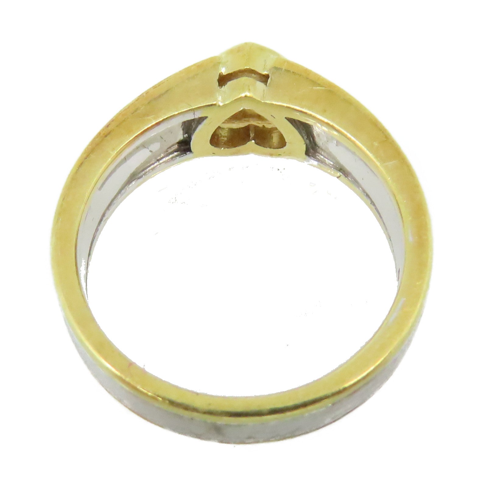 JEWELRY 【激減優惠】18K黃金/白金0.41ct鑽石Diamond Ring戒指US#4.5