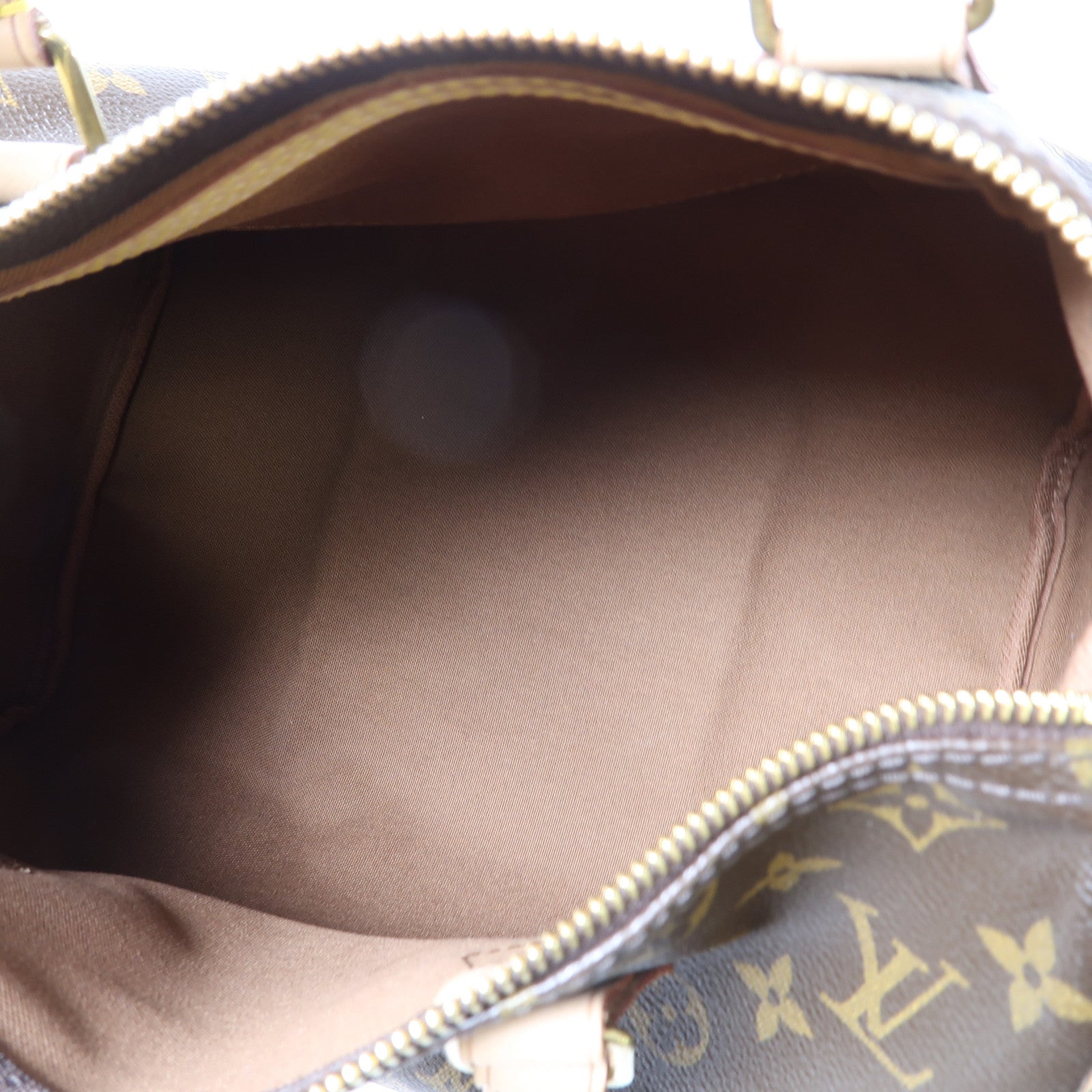 LOUIS VUITTON Monogram Speedy 30金扣手挽袋啡色