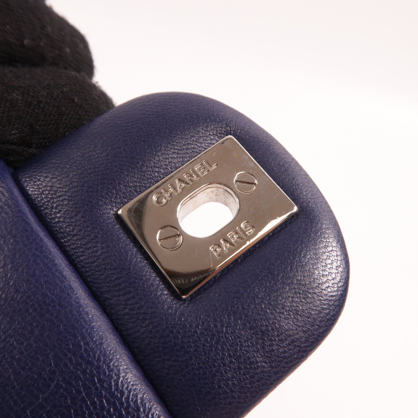 CHANEL 羊皮皮革Classic 20銀扣鏈帶肩背袋