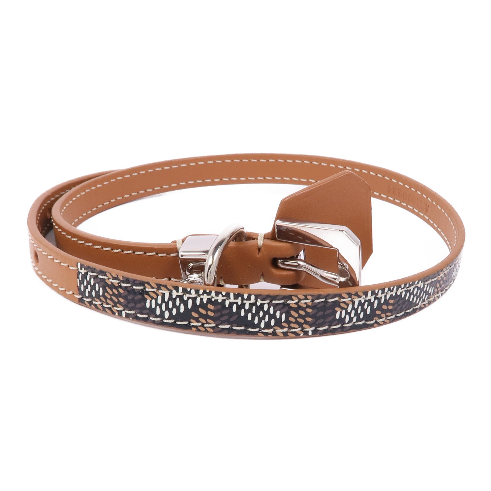 GOYARD 皮革Bracelet銀扣手帶