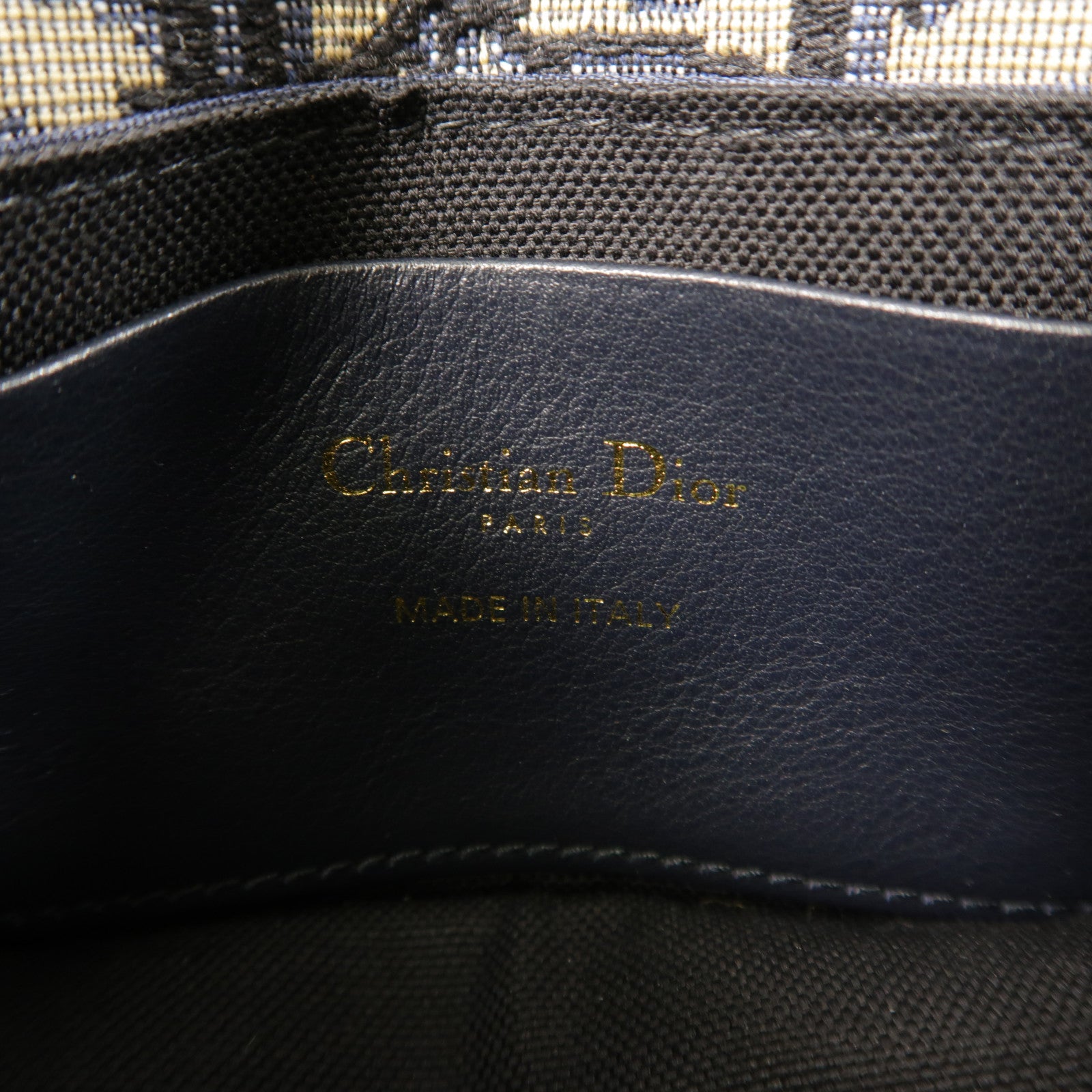 Dior 帆布/羊皮皮革30 Montaigne Nano鏈帶肩背袋