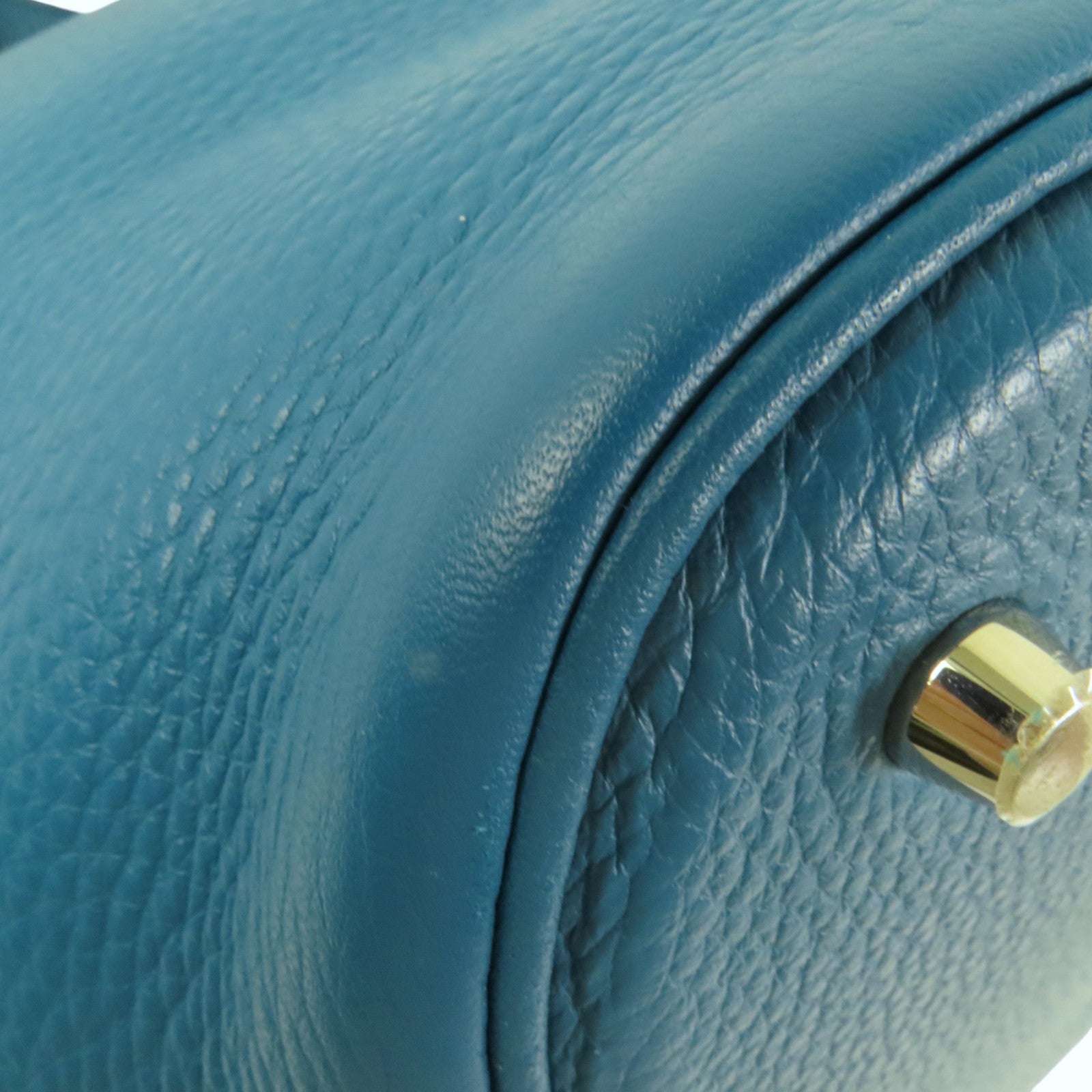 HERMES Clemence Picotin GM銀扣手挽袋