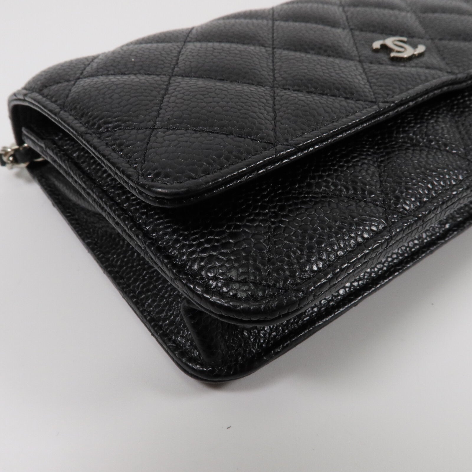 CHANEL 牛皮皮革WOC Wallet On Chain鏈帶肩背袋