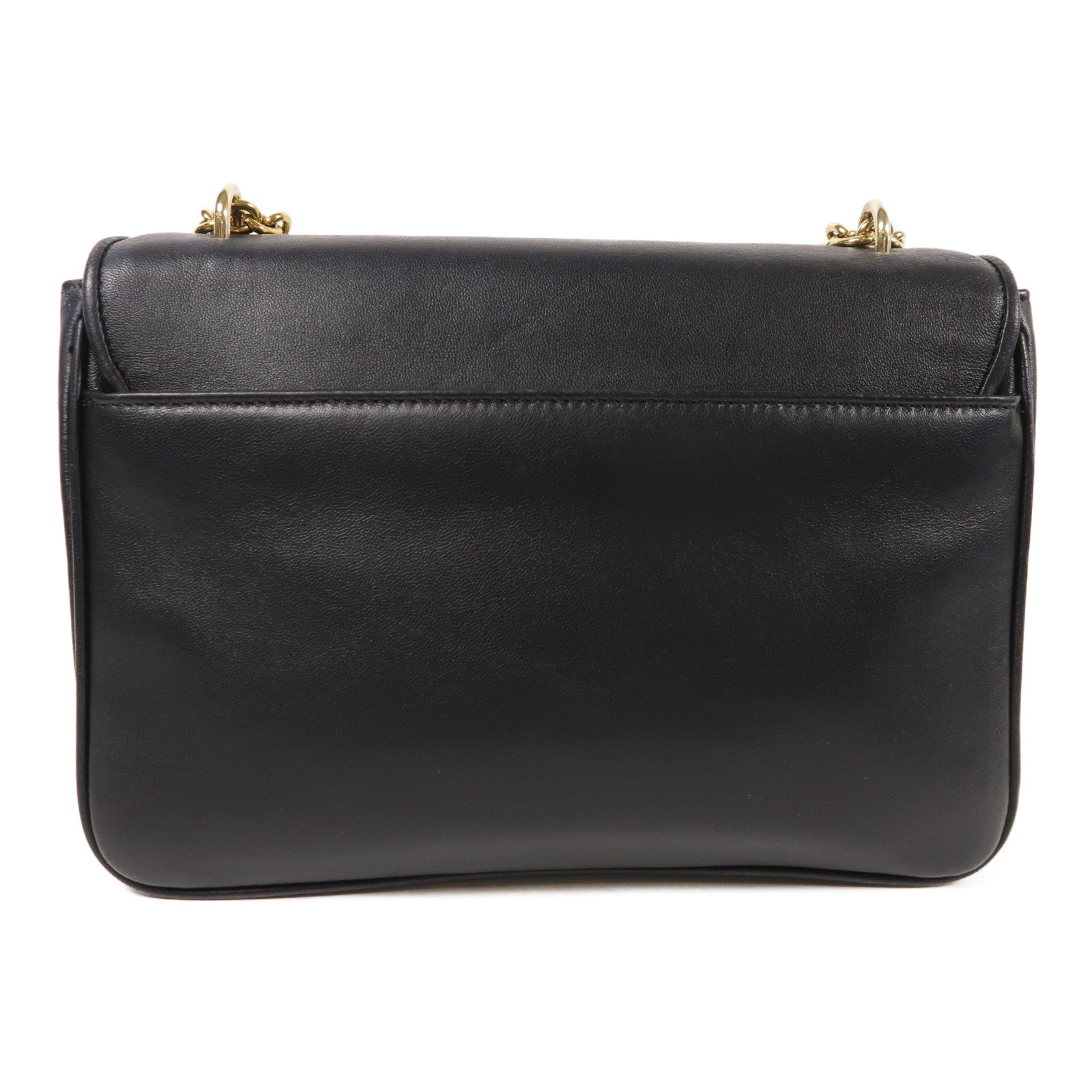 Furla 牛皮皮革Chain Shoulder金扣鏈帶肩背袋