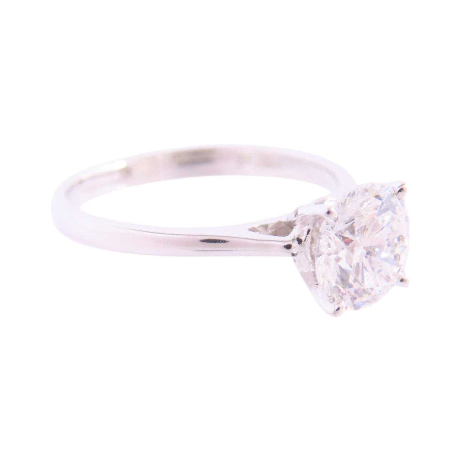 JEWELRY (PRICE DOWN) Diamond Ring US#4.75 18K White Gold