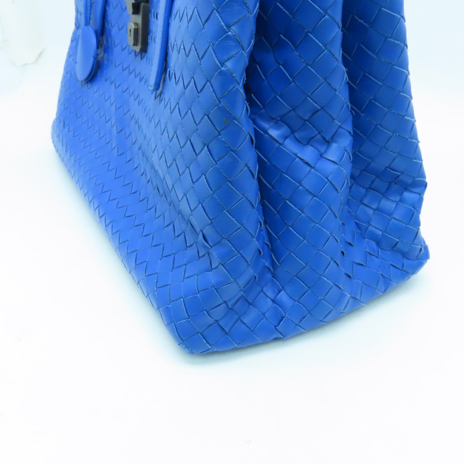 BOTTEGA VENETA Leather Hand Bag Blue