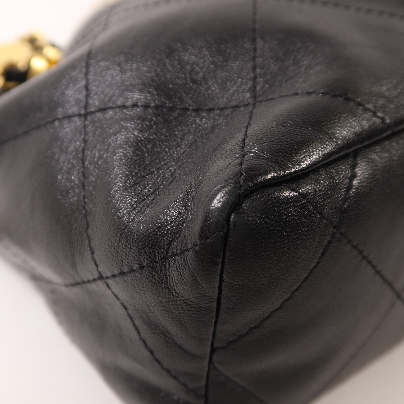 CHANEL 羊皮皮革Mini Resin Charms Bag鏈帶手挽肩背兩用袋