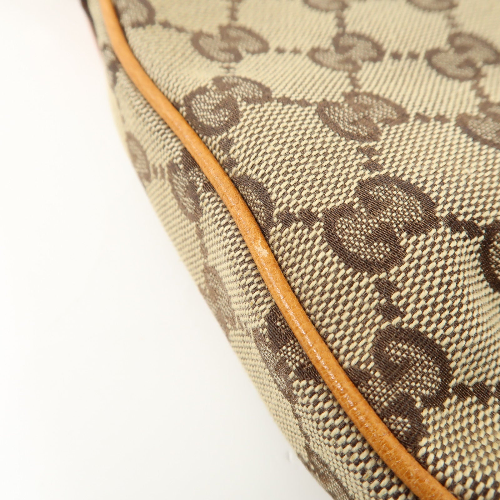 GUCCI 帆布Abbey D Ring Hobo Bag金扣手挽袋棕色
