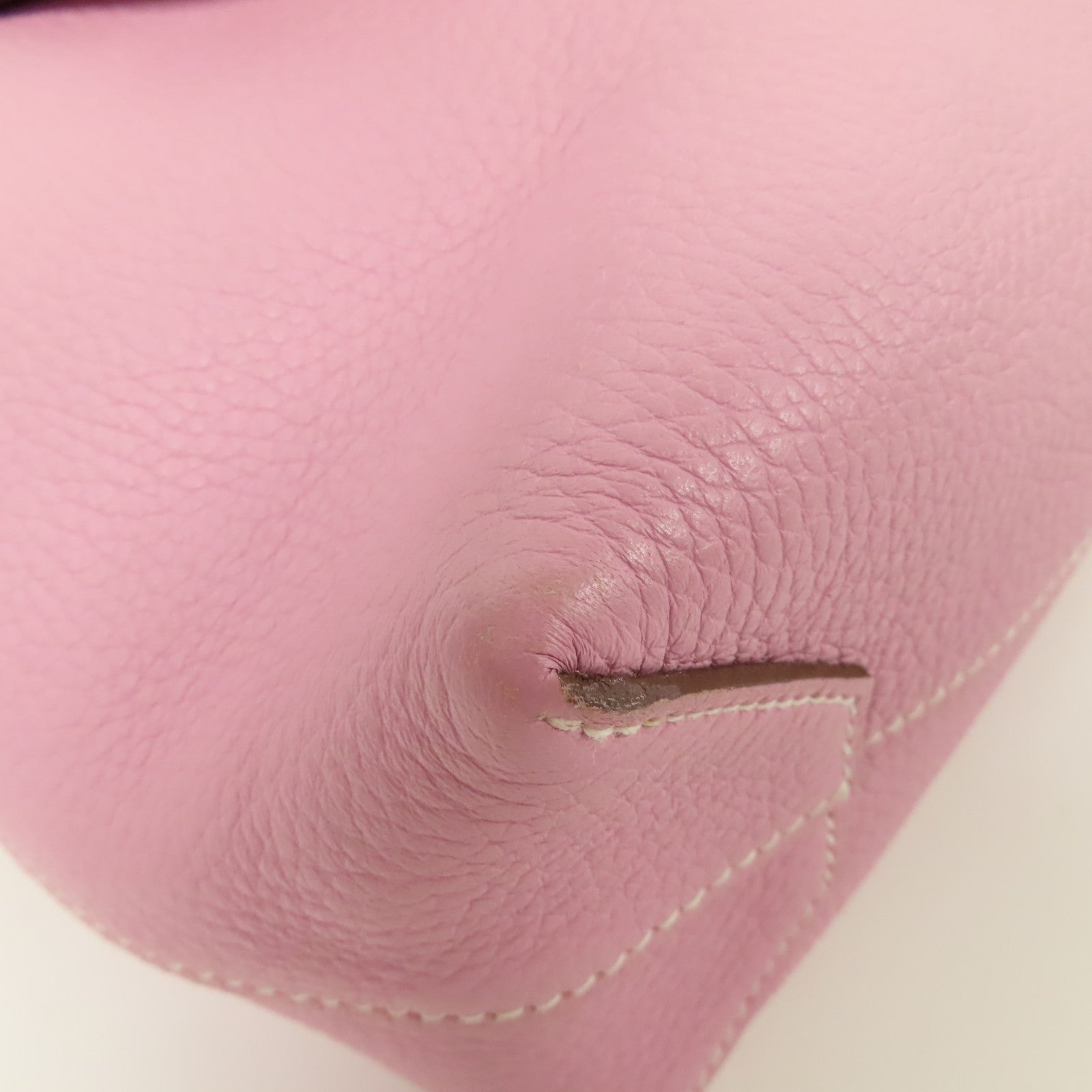 HERMES Clemence皮革Cabasellier 31肩背袋Mauve Sylvestre