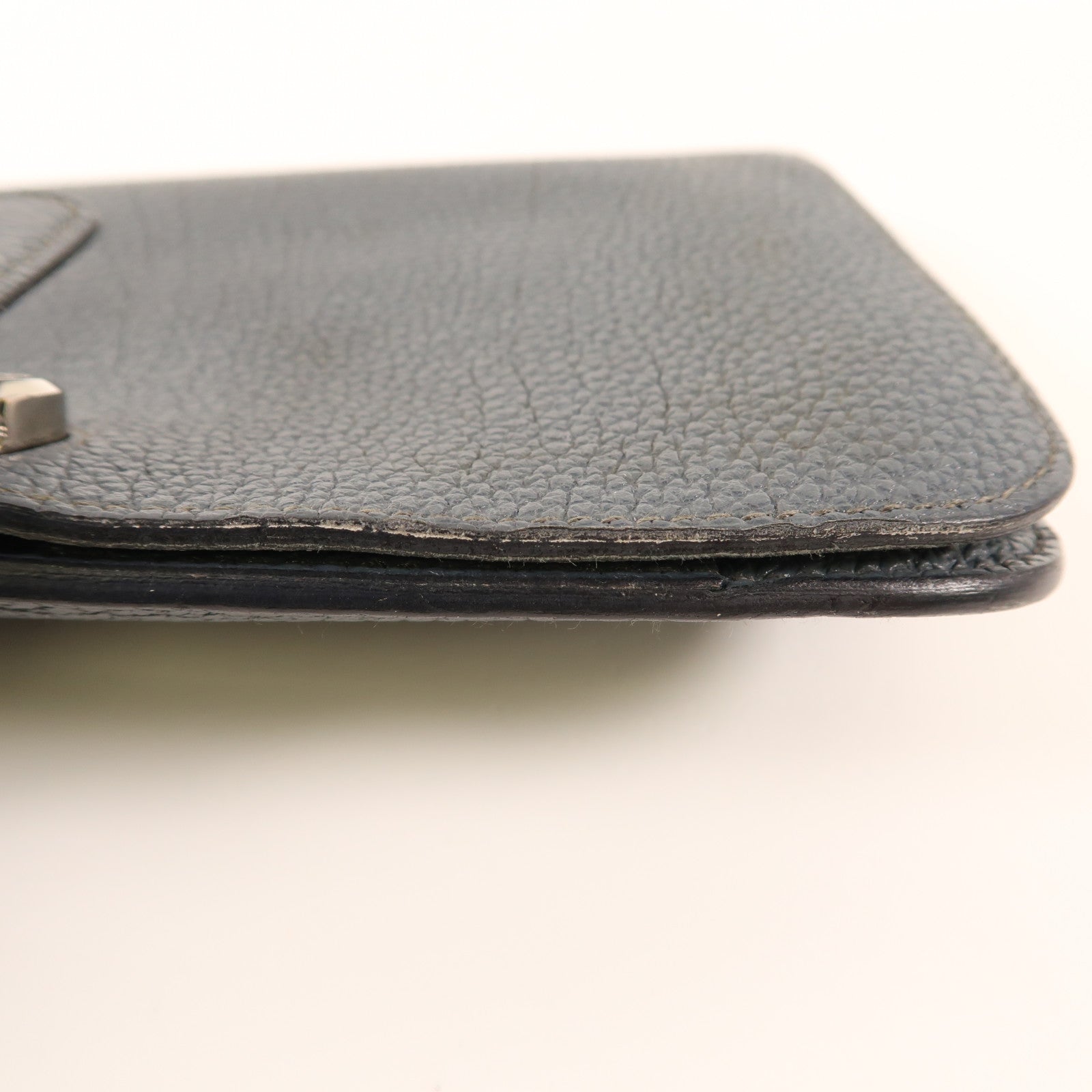 HERMES PHW Dogon GM Long Wallet Togo Leather Grey