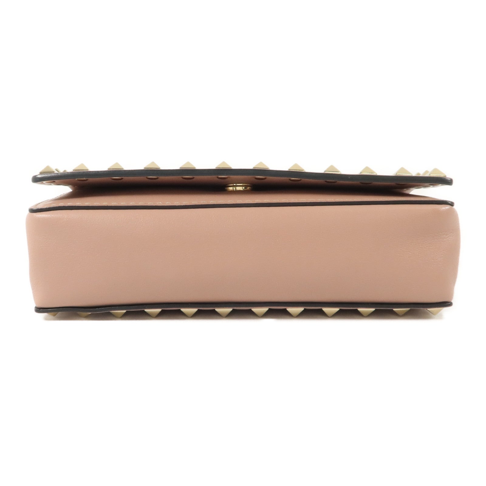 Valentino 牛皮皮革Rockstud WOC鏈帶肩背袋