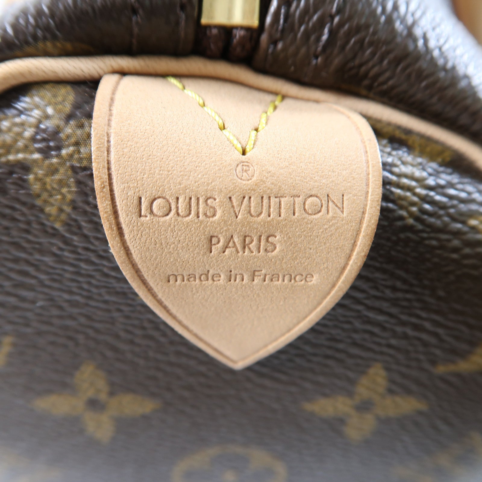 LOUIS VUITTON Monogram Speedy 30金扣手挽袋啡色