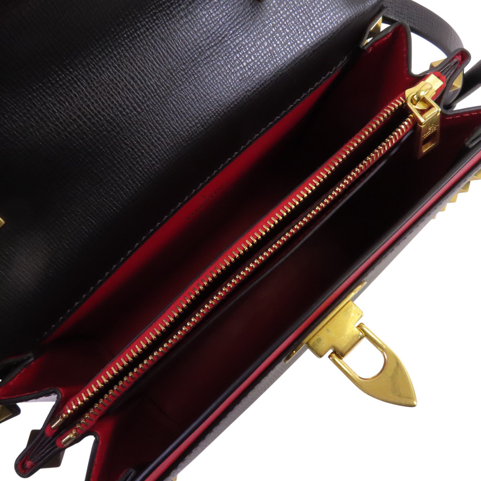 Valentino 牛皮皮革Garavani Alcove金扣手挽肩背兩用袋