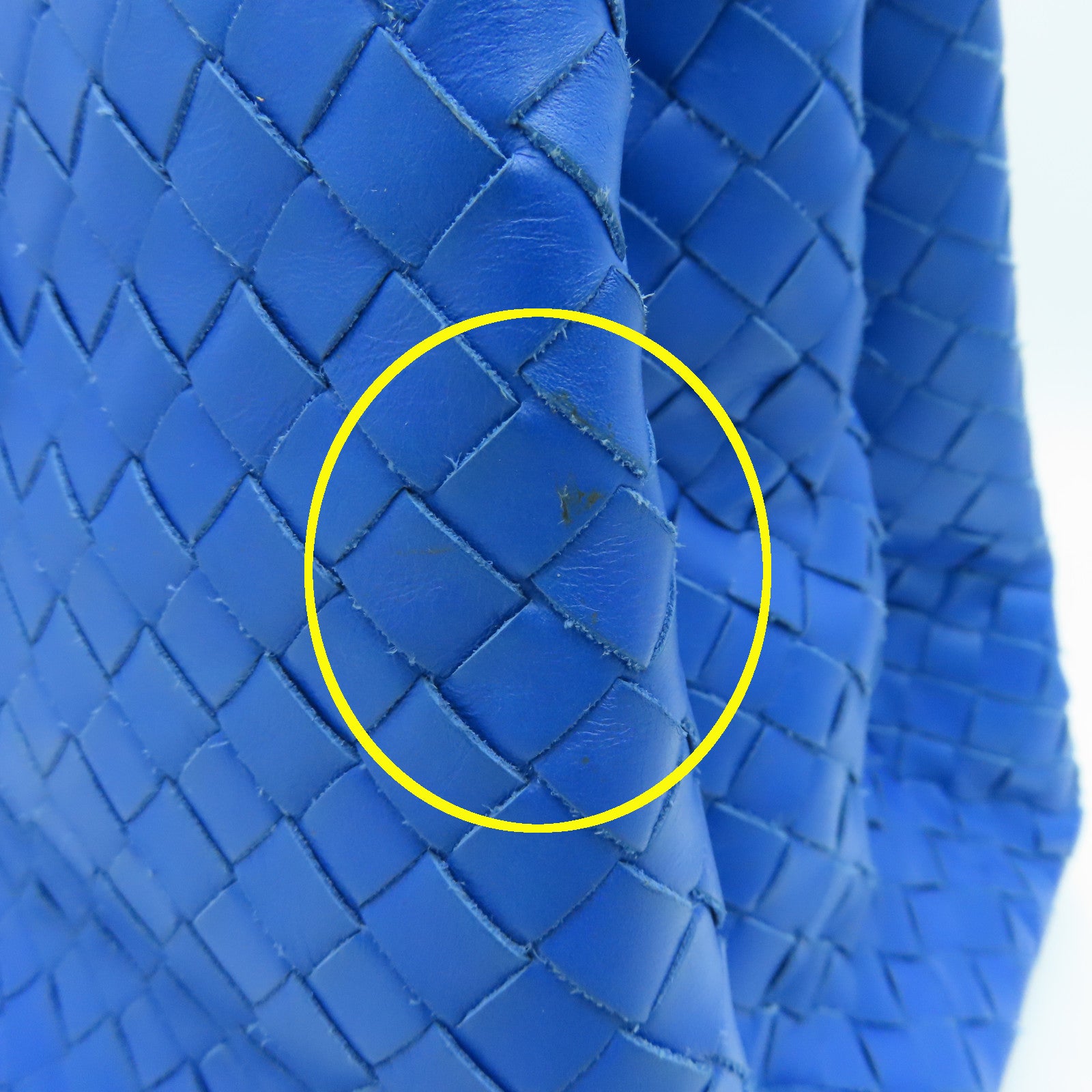 BOTTEGA VENETA Leather Hand Bag Blue