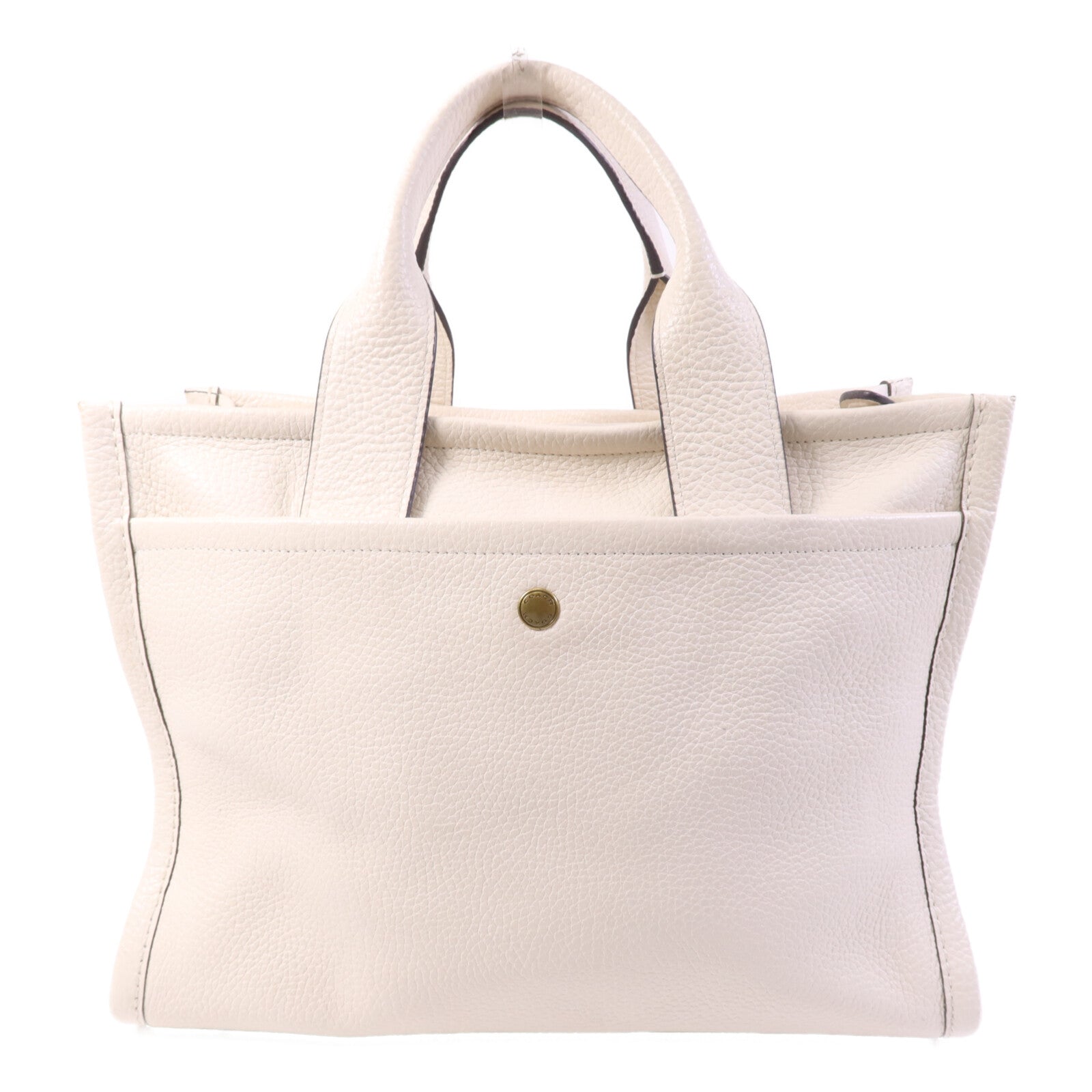 COACH 牛皮皮革2 Way Shoulder Bag金扣手挽肩背兩用袋