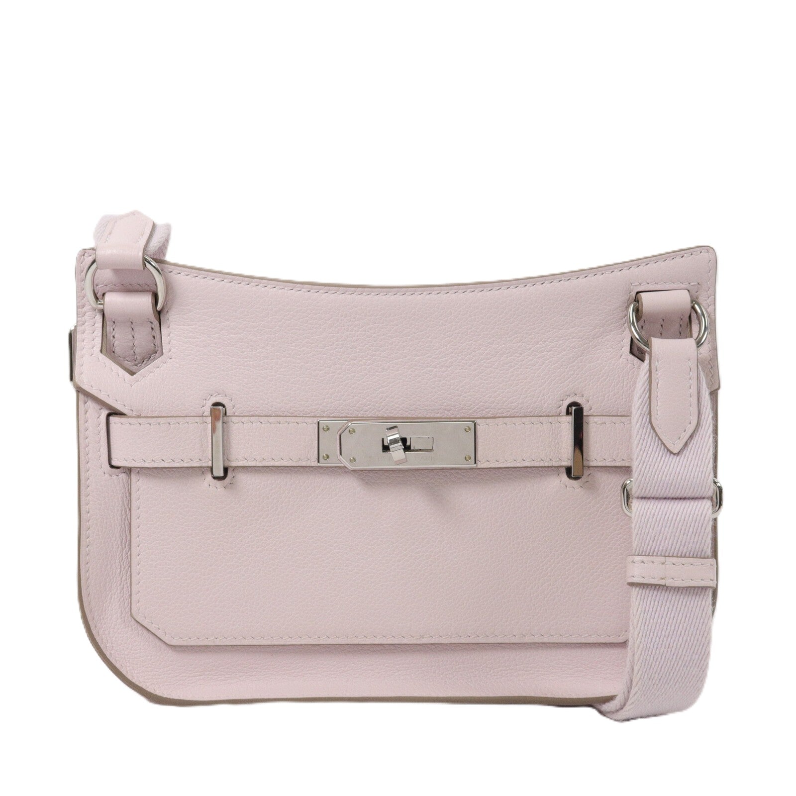 HERMES Evercolor皮革Mini Jypsiere肩背袋Rose Darling