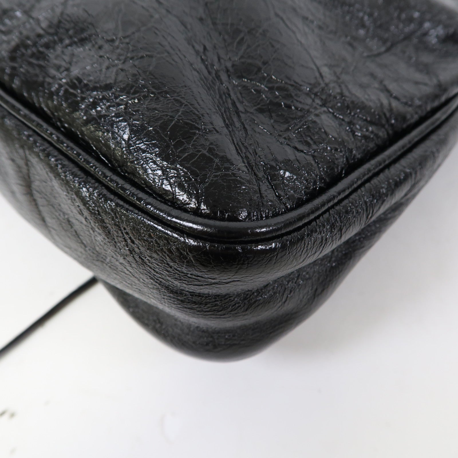 BALENCIAGA 牛皮皮革Le Cagole Tote Bag銀扣手挽肩背兩用袋黑色