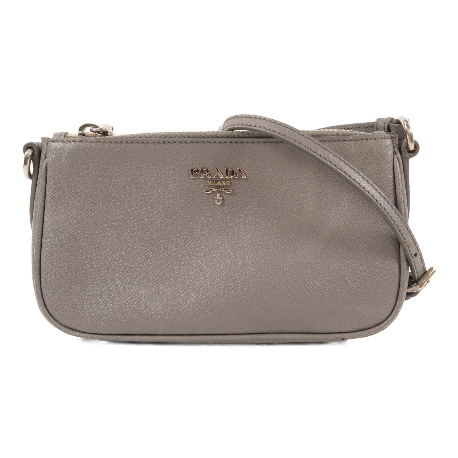PRADA 牛皮皮革Pouch肩背袋