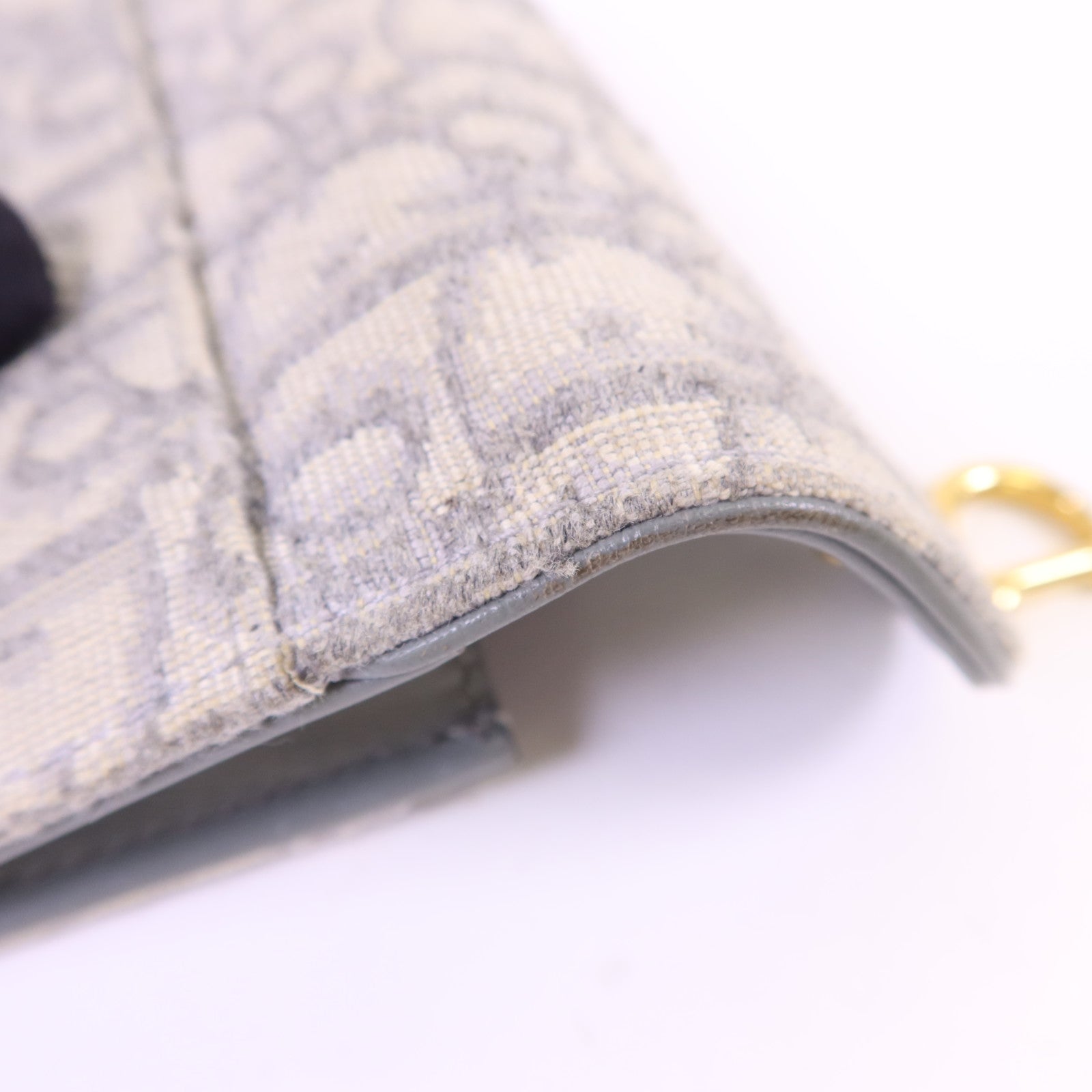 Dior 帆布Saddle Bloom Card Holder金扣卡片套