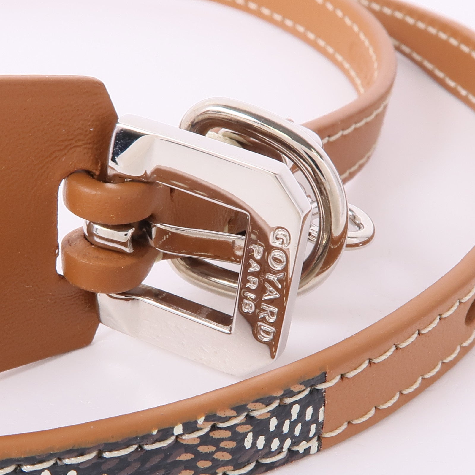 GOYARD 皮革Bracelet銀扣手帶